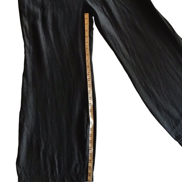 NWOT Kokomarina Black Linen Wide Leg Pants - Picture 12 of 14